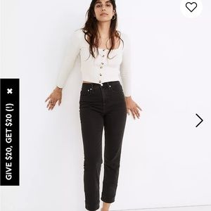 Madewell classic straight jean TALL